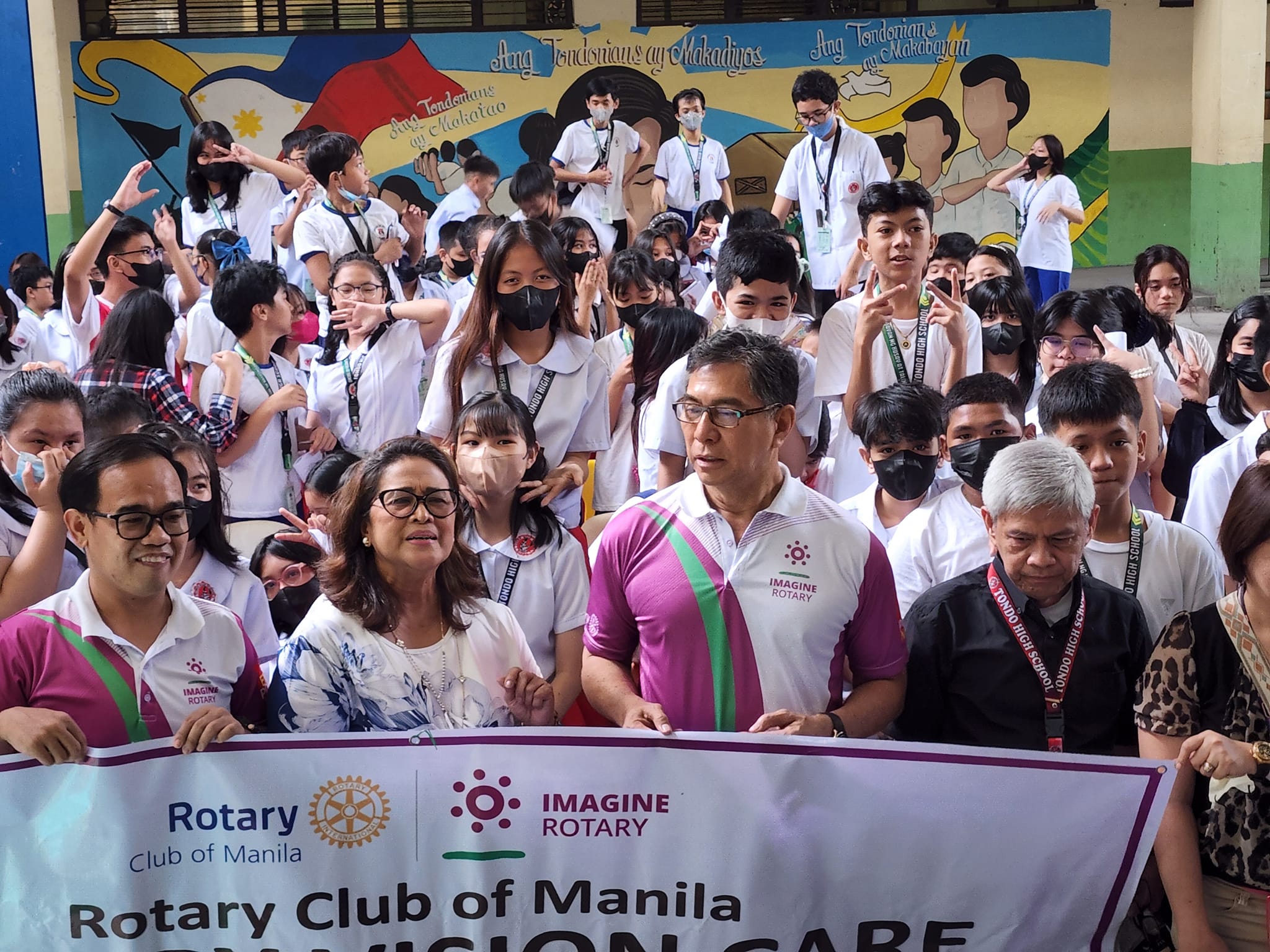 Rotary Club of Manila, Physicians for Peace and DepEd’s Partnership on Vision Care – Tondo High School